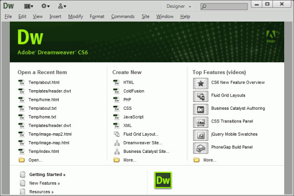 Hướng dẫn sử dụng phần mềm thiết kế web dreamweaver CS6 cực đơn giản